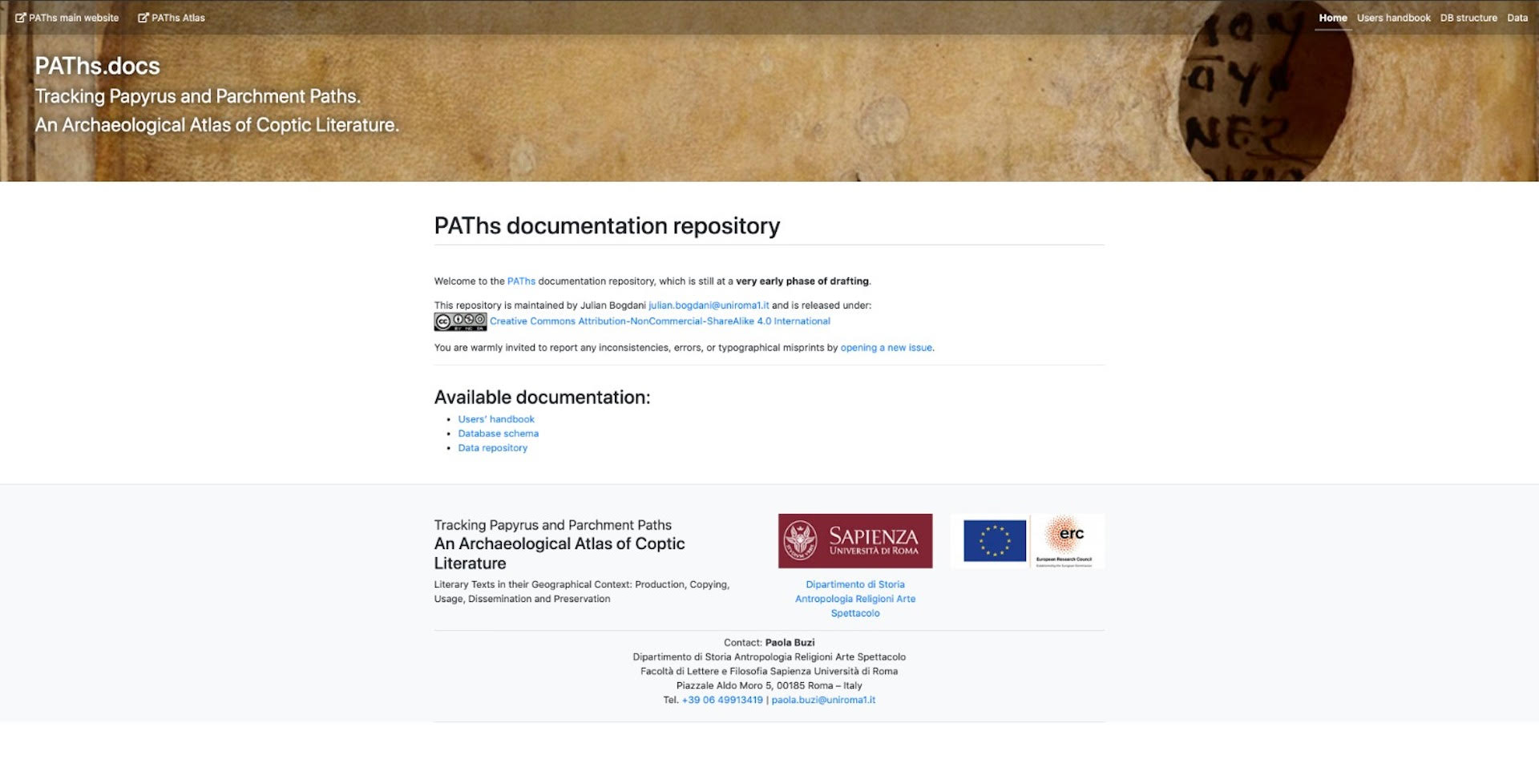 Archaeological Atlas of Coptic Literature - Data and Documentation Portal