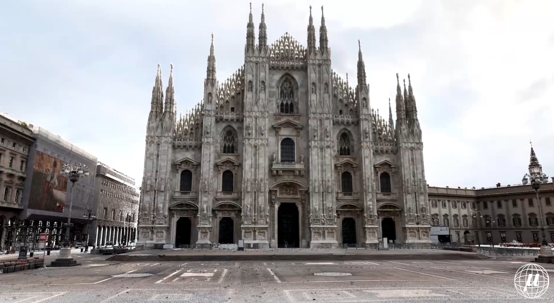 Un test per il rilievo dell'area del Duomo di Milano con Nubigon