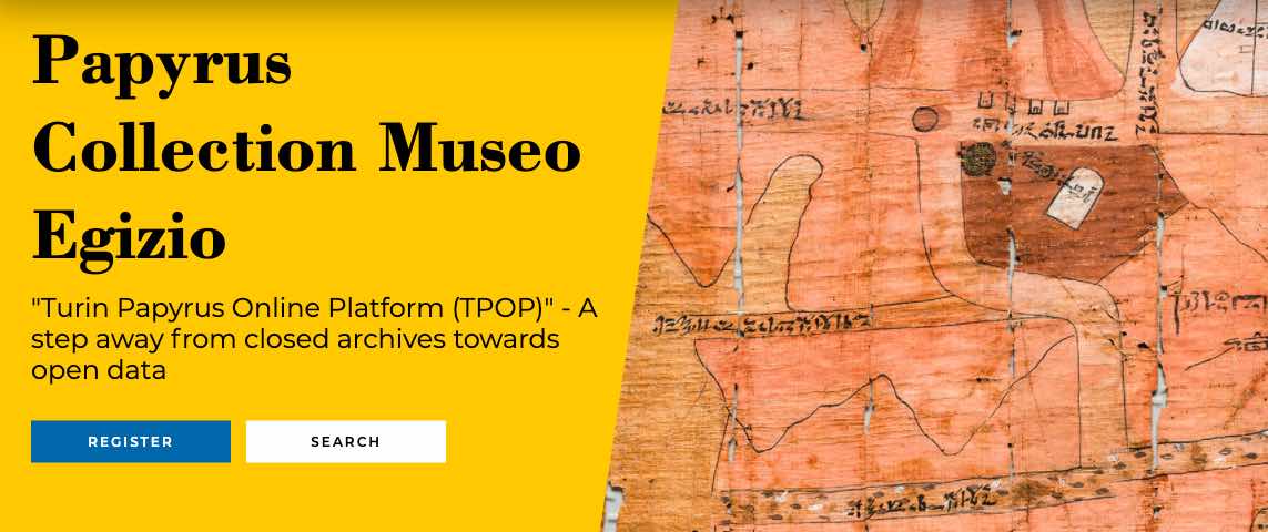 Il database dei papiri del Museo Egizio di Torino