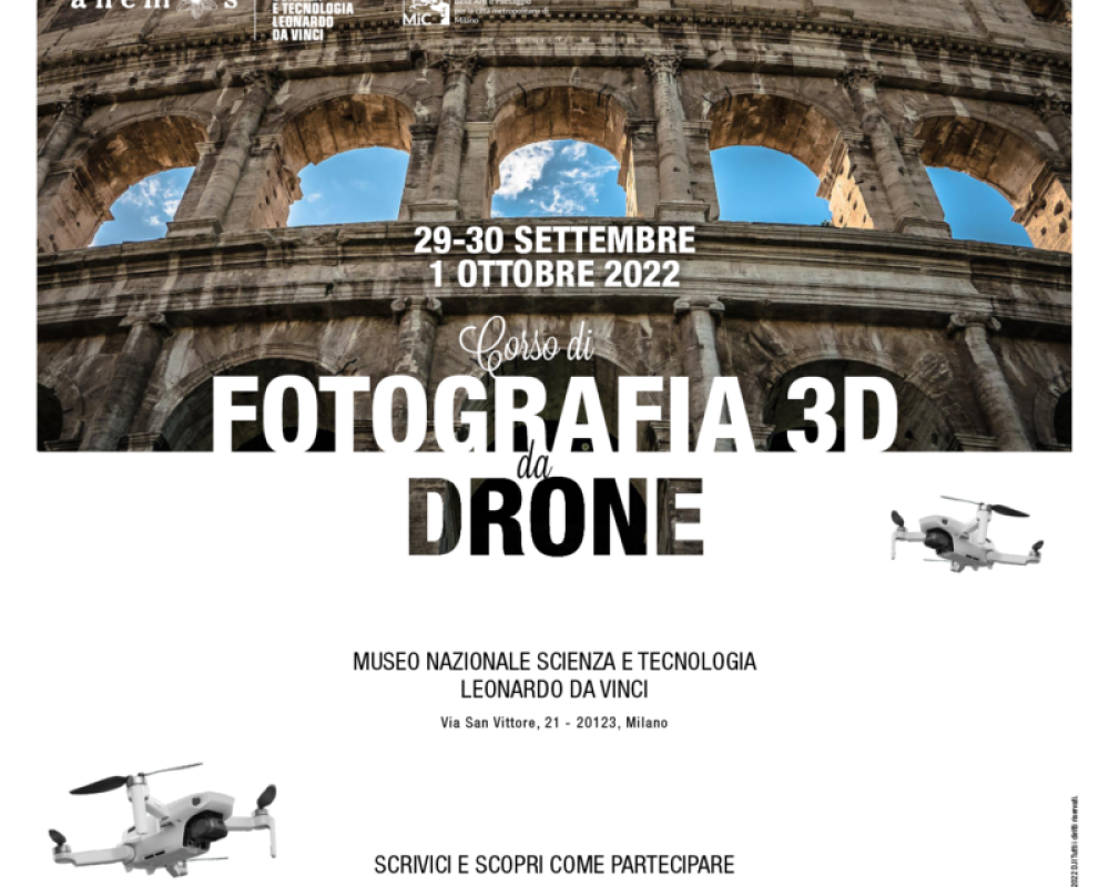  Corso di fotografia 3D da drone su resti archeologici