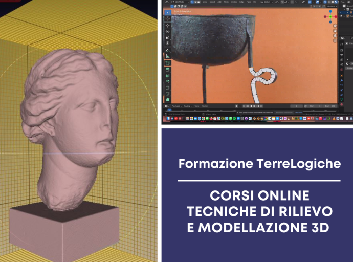A maggio tornano i corsi online della Formazione TerreLogiche dedicati alle tecniche di rilievo e modellazione 3D!