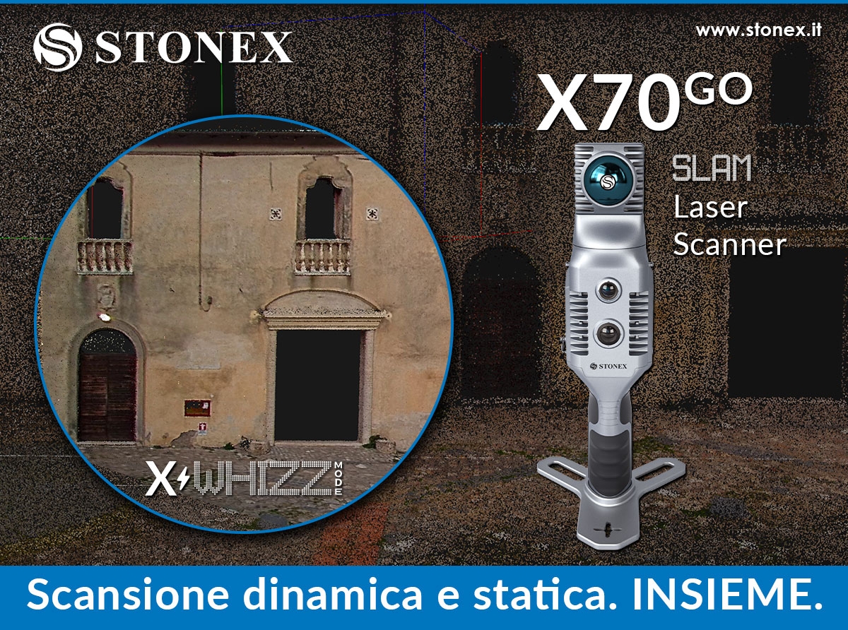 Stonex X70GO – SLAM Laser Scanner con funzione statica