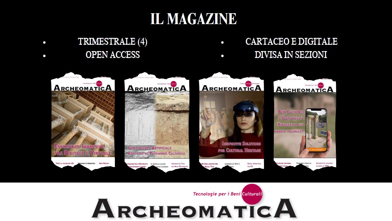 CALL FOR PAPERS 2025 - ARCHEOMATICA - CULTURAL HERITAGE TECHNOLOGIES