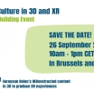 26 settembre 2025, Bruxelles e online: Reimmaginare il patrimonio culturale in 3D e XR