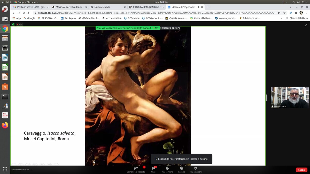  Convegno: "1951-2021. L’enigma di Caravaggio. Nuovi studi a confronto"