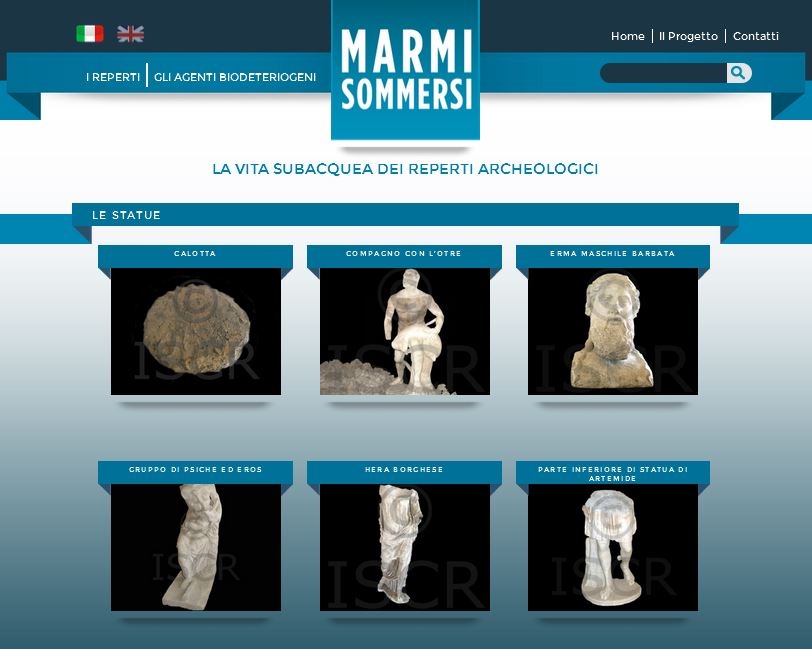 Marmi Sommersi: online manufatti lapidei di provenienza subacquea