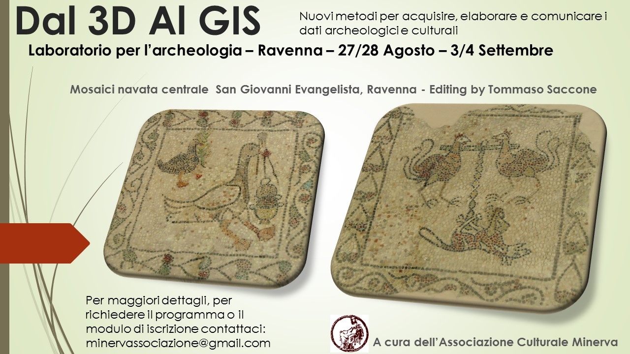 Dal 3D al GIS sessione estiva del Laboratorio per l'Archeologia