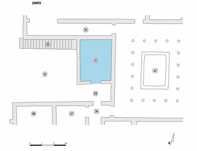 pianta casa del Tiaso